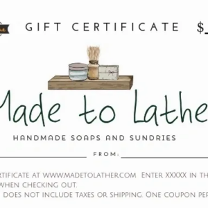 Made to Lather GIft Certificate