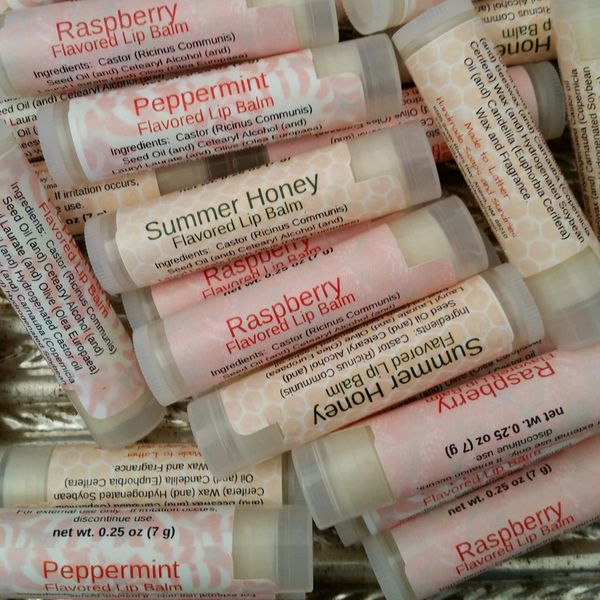 Collection of lip balm tubes by Made to Lather