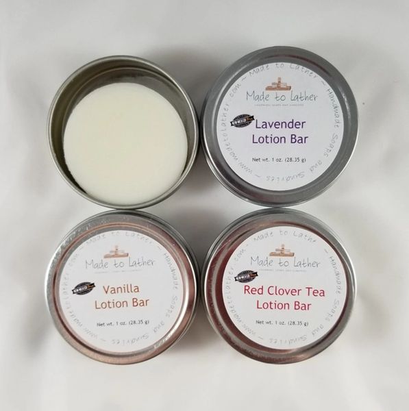 set of four lotion bars by Made to Lather