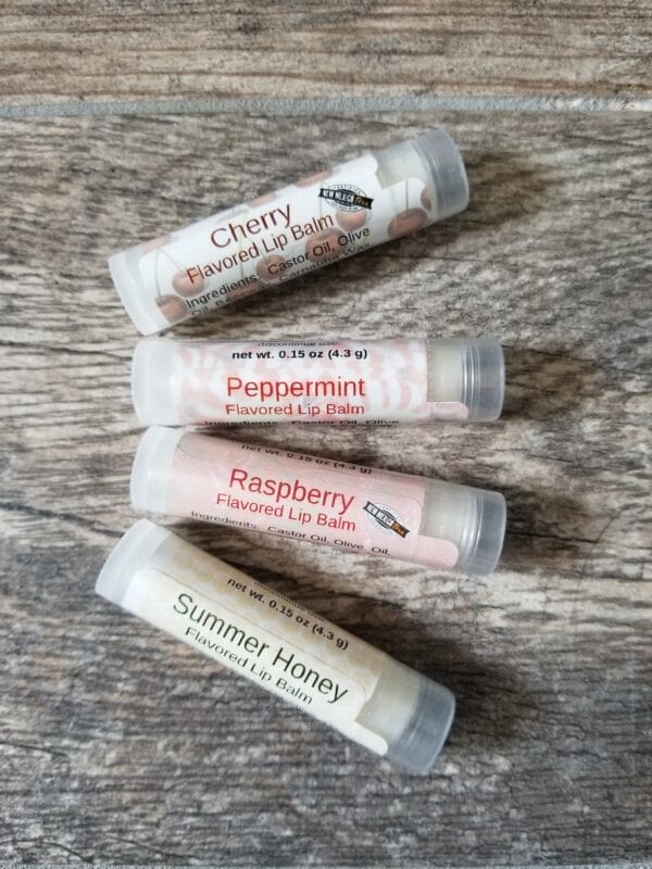 4 Tubes of Lip Balm by made to lather