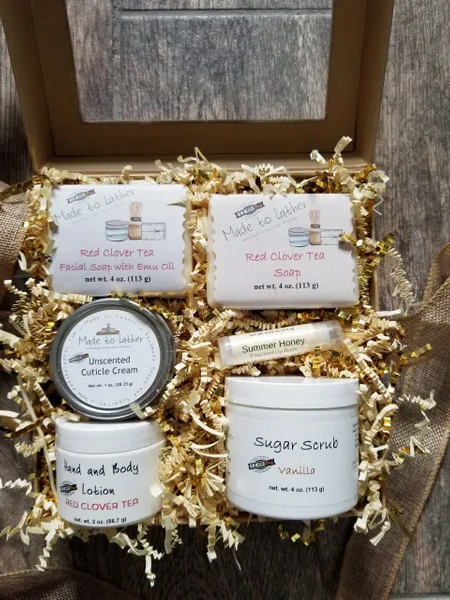 medium gift box of made to lather products