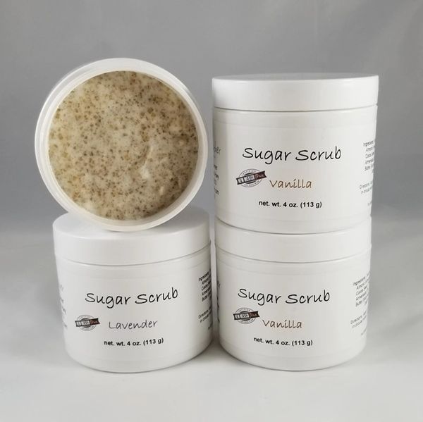 group of sugar scrubs by Made to Lather