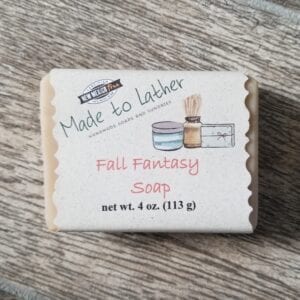 bar of fall fantasy soap by Made to Lather