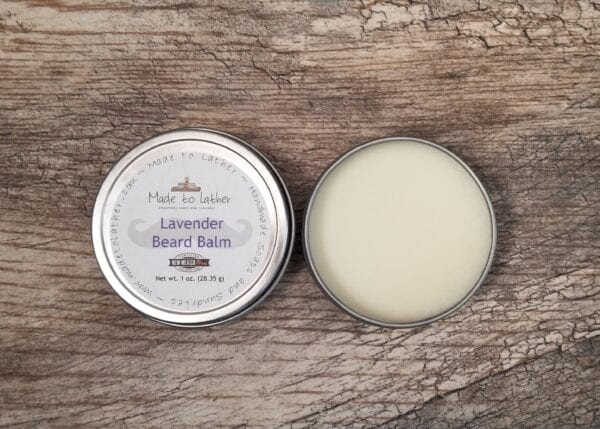 2 tins of lavender beard balm by made to lather