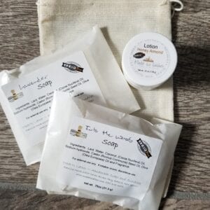 2 sample bar soaps and sample lotion by made to lather