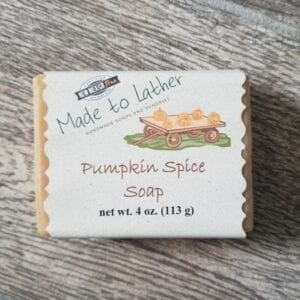 bar of pumpkin spice soap by made tolather