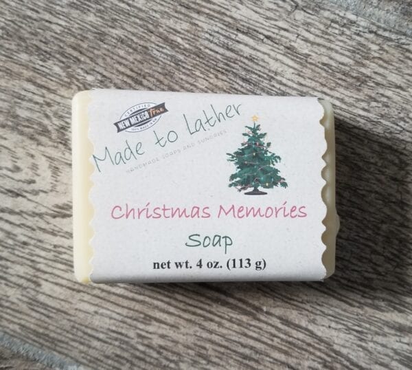 bar of christmas memories soap by made to lather