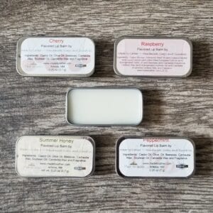 Made to Lather's 5 lip balm tins