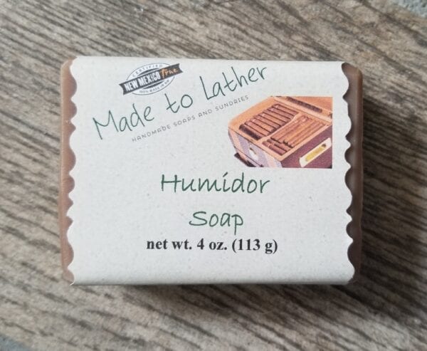 bar of humidor soap by Made to Lather