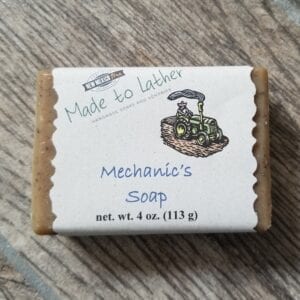 bar of mechanic's soap by Made to Lather
