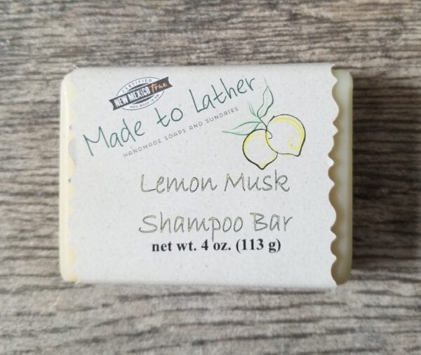 bar of Made to Lather's shampoo bar soap