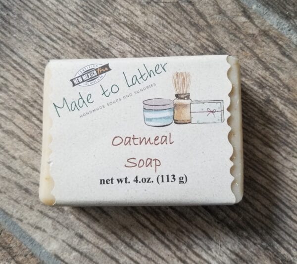 bar of oatmeal soap