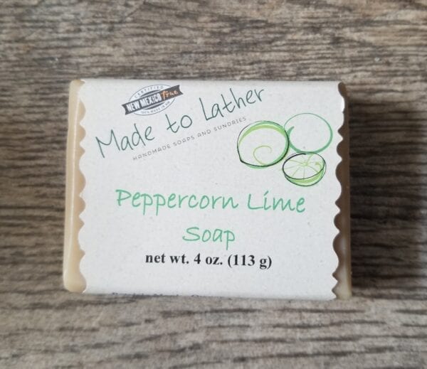 bar of peppercorn lime soap